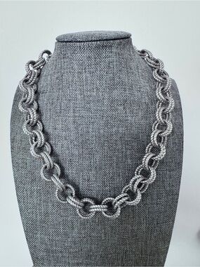 Silver Rope-Style Chain Necklace - Women Jewelry